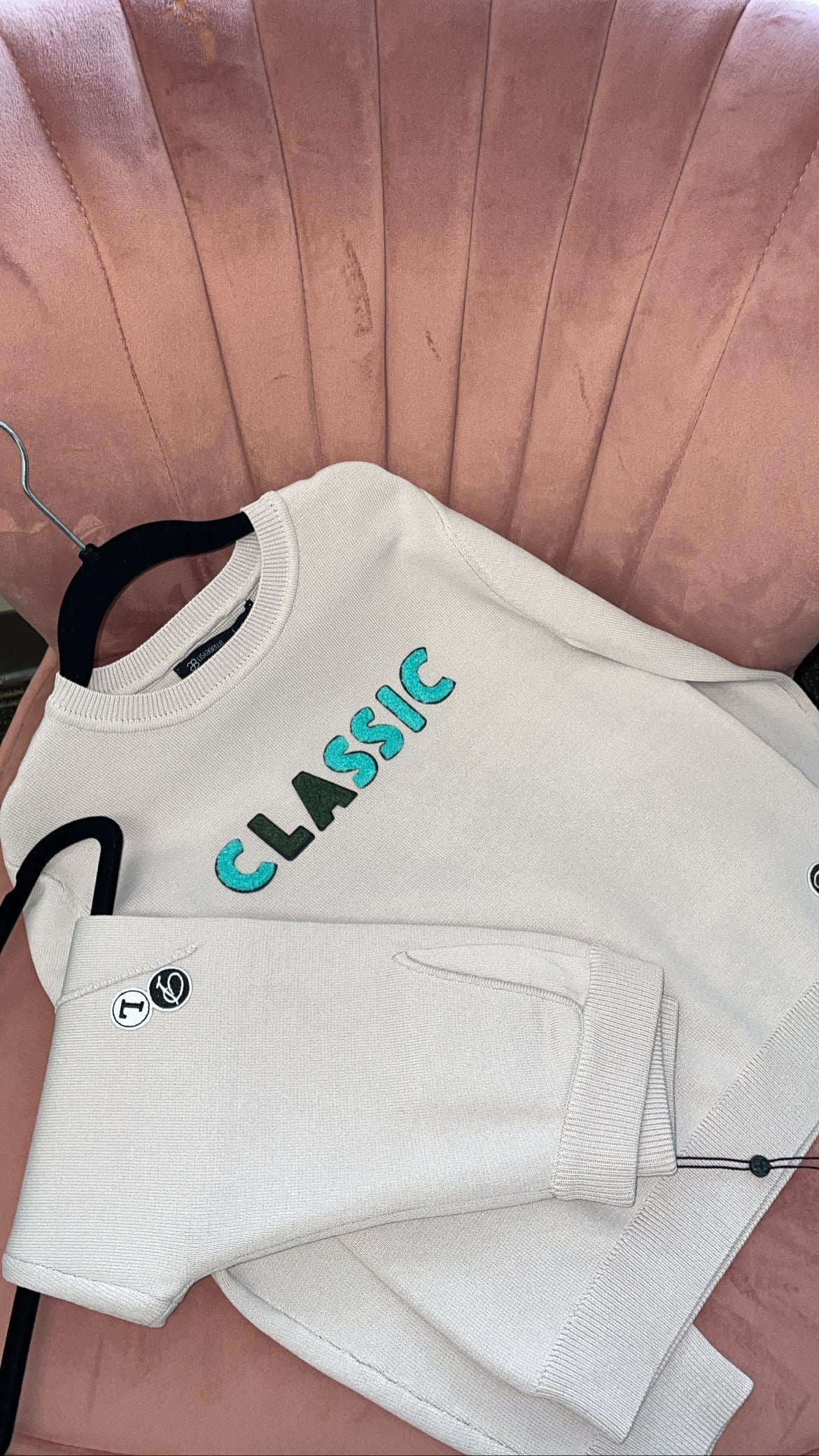 Knitted Milano Top Cream Set